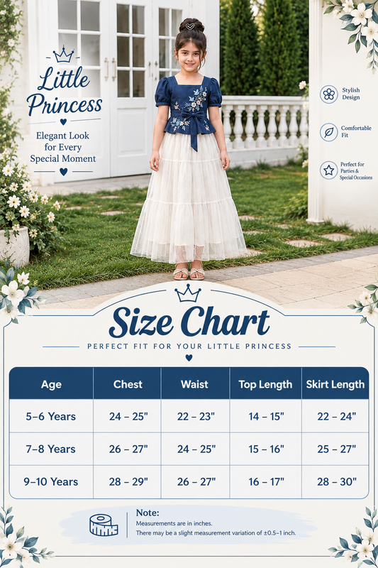SAKIRA - KIDS Western Long Dress / Party Wear Dress