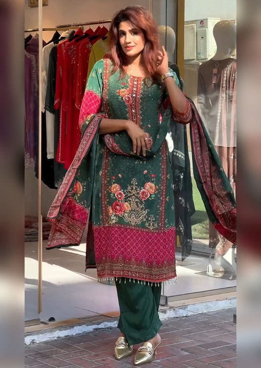 Karva Heavy Fancy Pair With Dupatta set