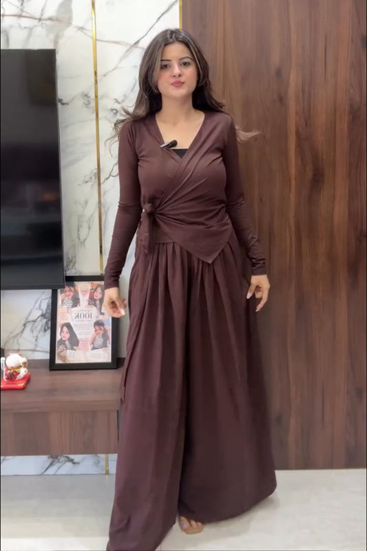 Wipra-Western Wrap Style  Co-Ord Set