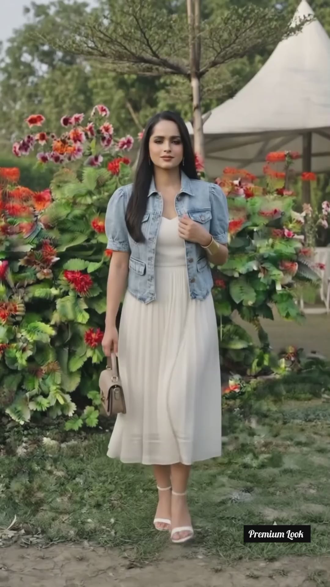 Feroza- Western Gown / Layered Dress with Jacket