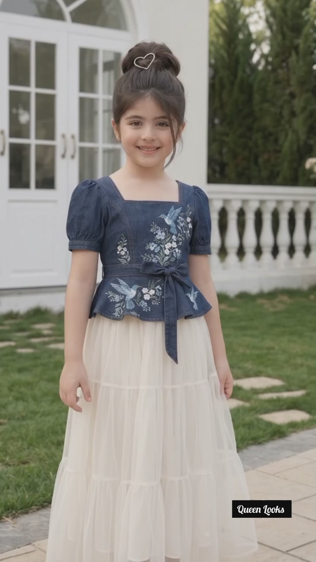 SAKIRA - KIDS Western Long Dress / Party Wear Dress